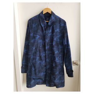 Blue Waterproof Rain Coat (Medium)